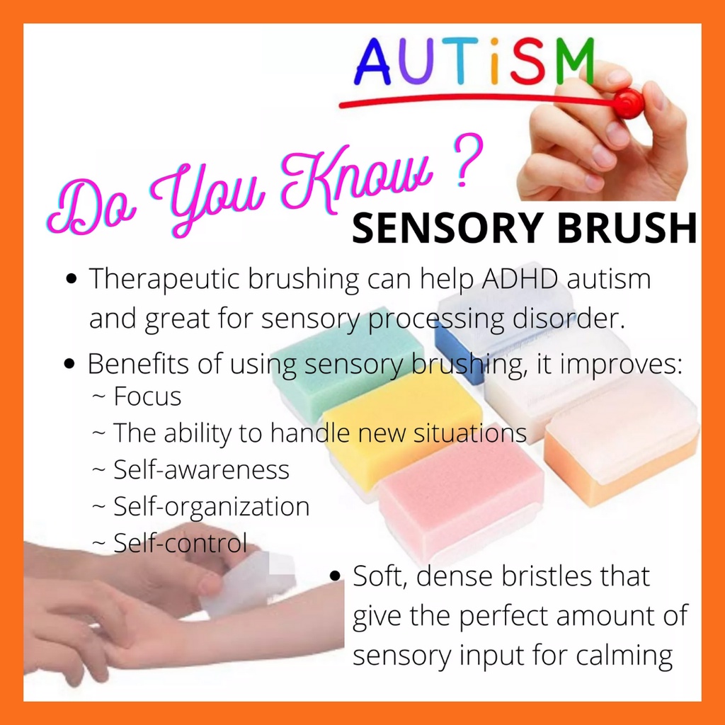 Wilbarger Sensory Brush Therapy Therapressure Brush Speech Delay ...