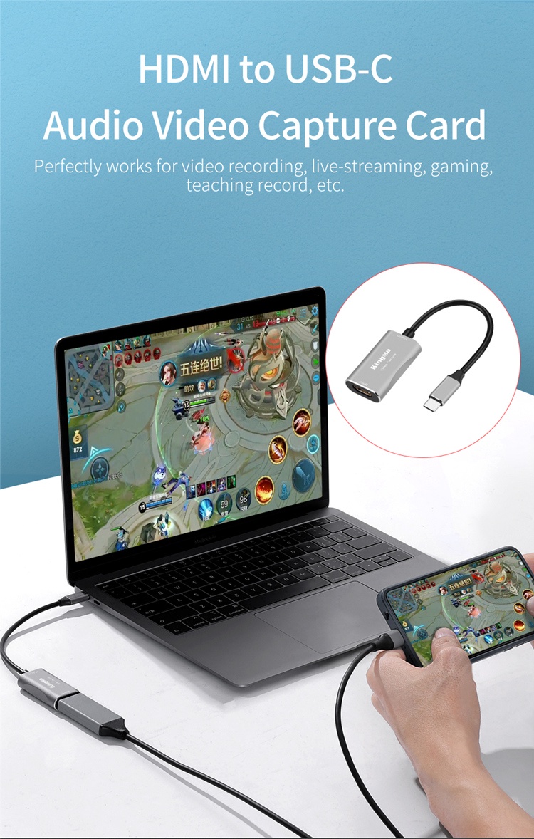 [KingMa] HDMI Video Capture to Type-C / USB-A |1080P for Gaming ...