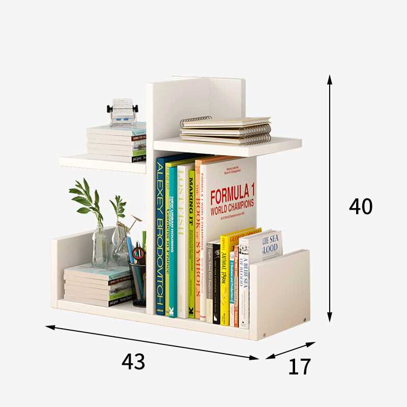 QuickBuy D4383 Sturdy Wooden Table Top Book Rack Book Shelf Table ...