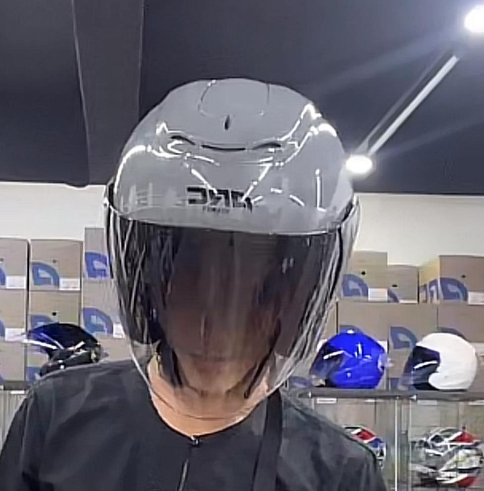 VISOR ARC RITZ HELMET 2 TONE SMOKE DARK GREY | Shopee Malaysia