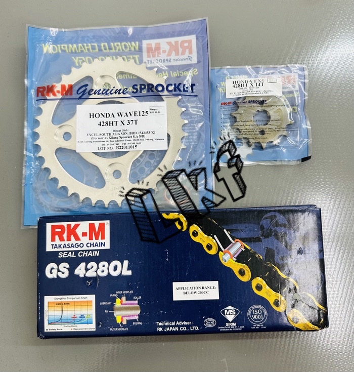 HONDA WAVE125/WAVE125I/FUTURE125/DASH125 FI /R /S /EX5110 FI/ RKM GOLD ...