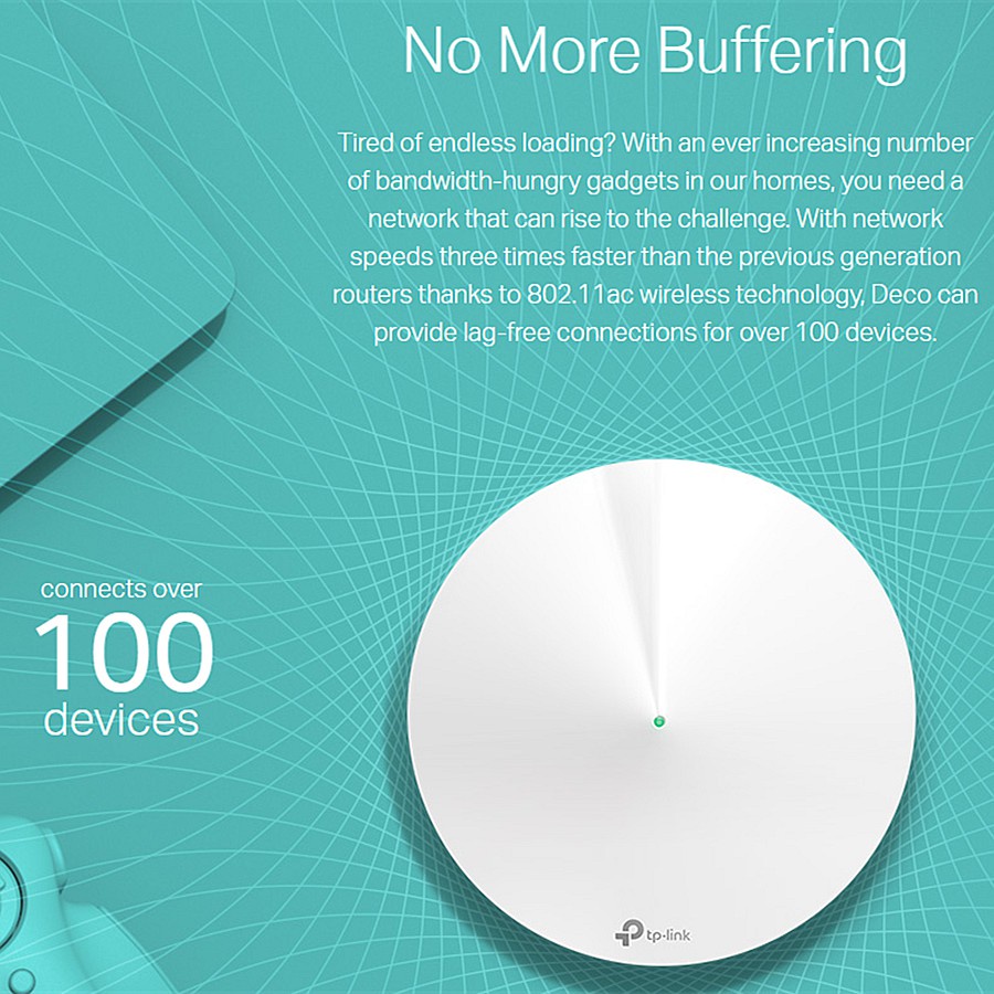 TP-Link Deco M9 Plus (1/2/3 Pack) AC2200 Mesh Wifi Wireless Tri Band ...