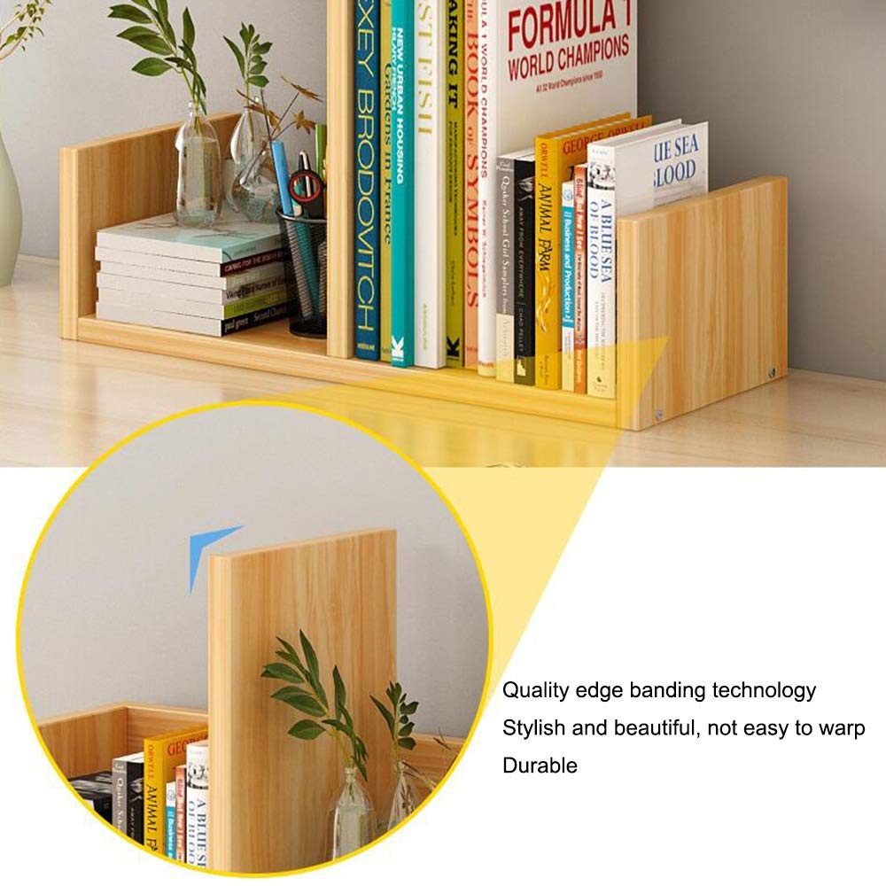 QuickBuy D4383 Sturdy Wooden Table Top Book Rack Book Shelf Table ...