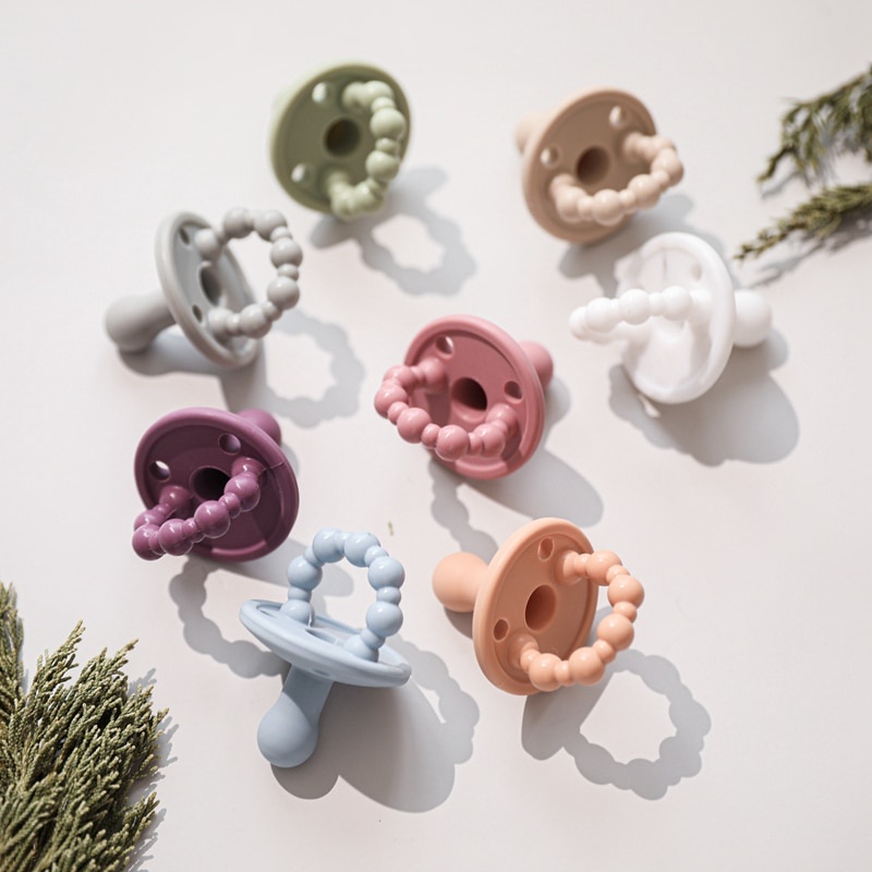 Baby Silicone smiley face pacifier Soother Pacifier Bpa Free Soft ...