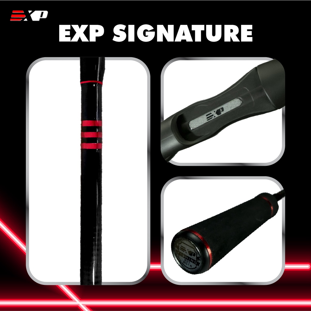EXP BURST ROD Carbon Fiber 2PCS Fishing Rod Medium Light M Medium Heavy ...