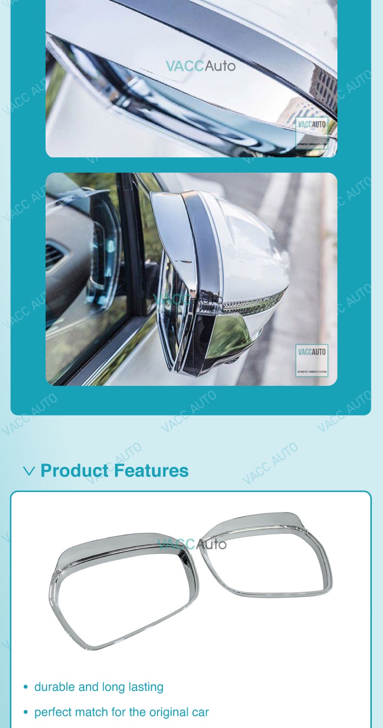 Proton X50 Side Mirror Chrome Frame Side Door Rearview Mirror Protect ...