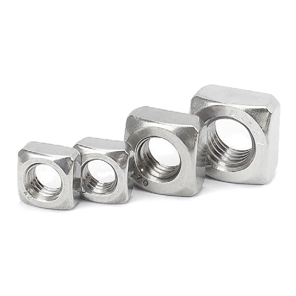 M3 M4 M5 M6 M8 M10 Square Nut 304 Stainless Steel DIN557 Skru ...