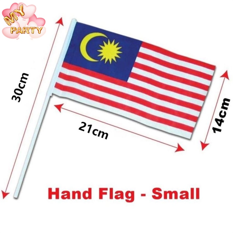 Malaysia Flag Hand 14cm X 21cm Bendera Tangan Malaysia Shopee Malaysia