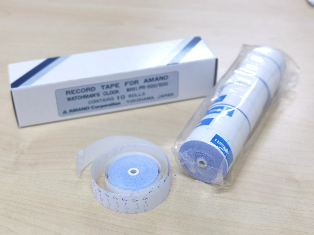 Amano Paper Tape | Amano Paper roll | Original Amano Record Tape ...