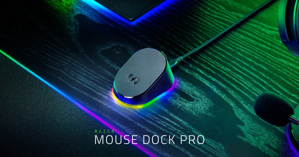 Razer Mouse Dock Pro Wireless Mouse Charging Dock with Integrated