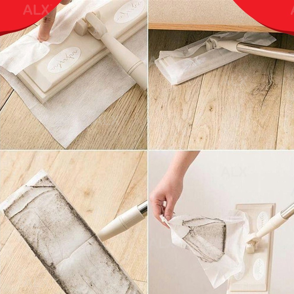 ALX Cleaning Mop 360 Degrees Rotatable Electrostatic Dust Removing ...
