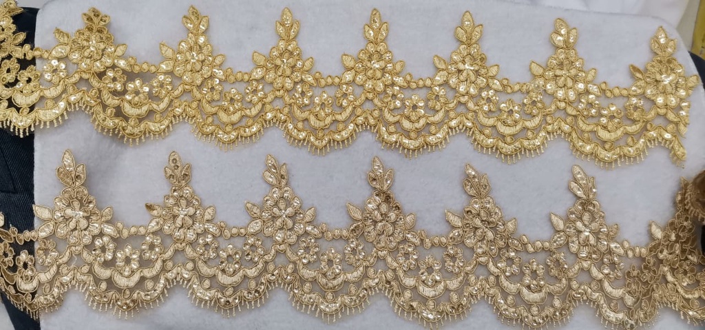 Renda Lace Manik Labuzi Tinggi 12cm, Lace Pengantin , Border Lace ...