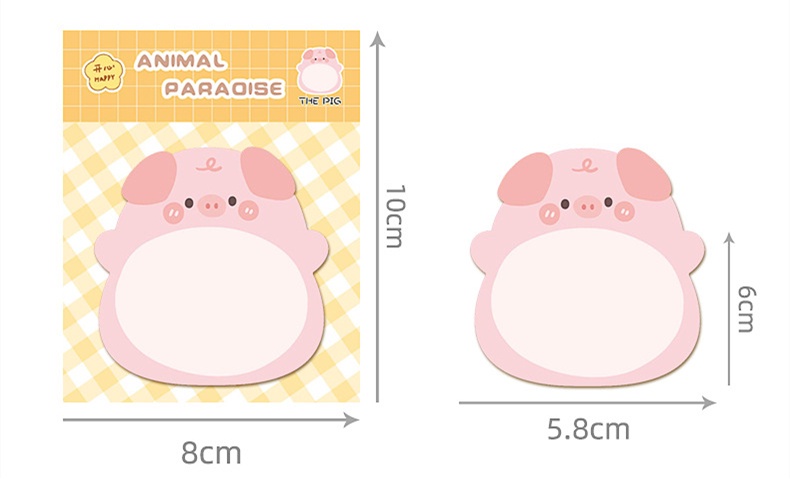 Creative Cute Cartoon Animal Paradise Standing Sticky Notes School ...