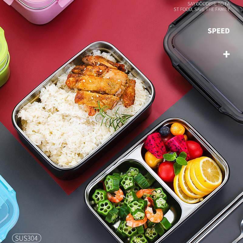 Double Layer Lunch Box 304 Stainless Steel Insulated Food Container ...