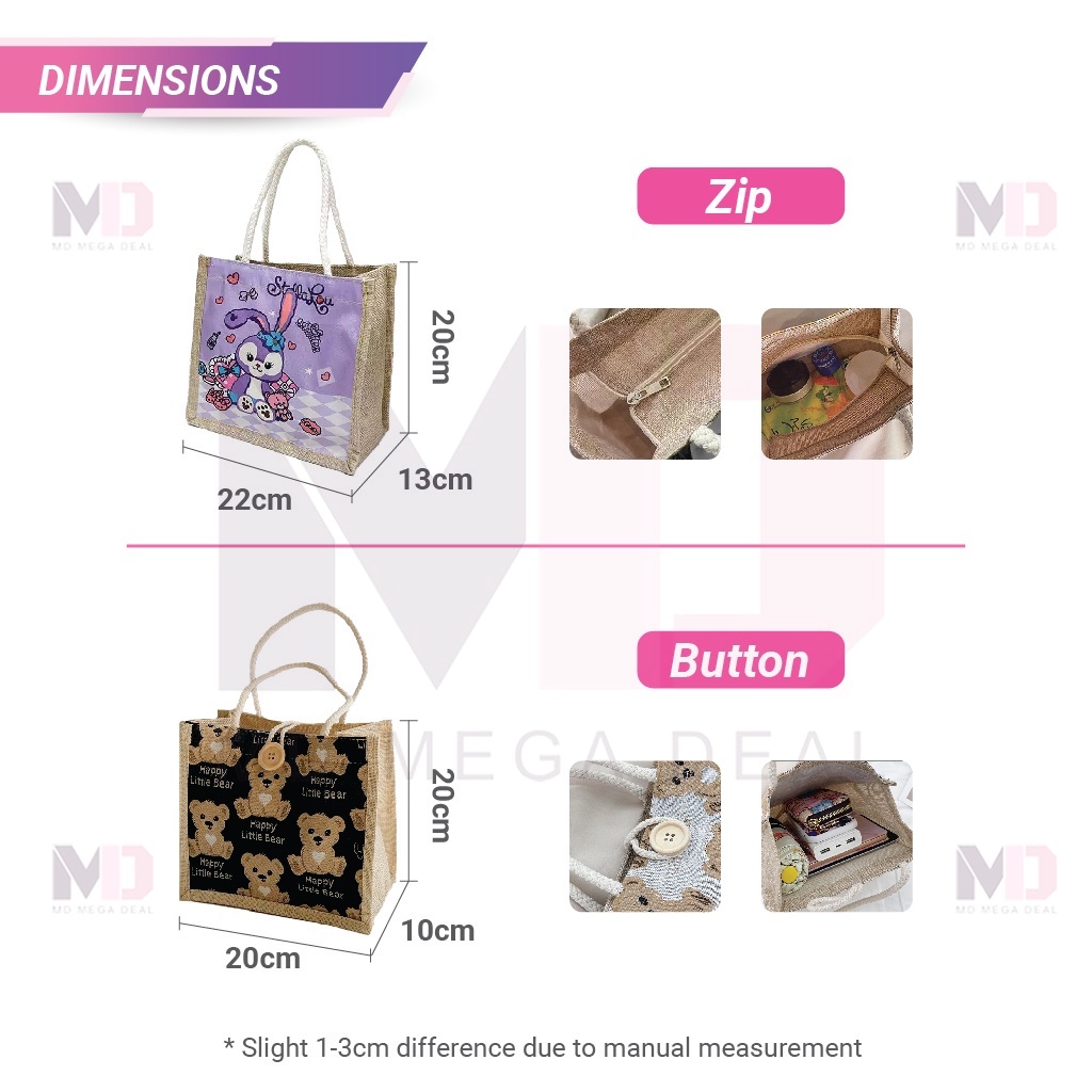 《Mega Deal》Japan Canvas Design Tote Bag Handbag Shoulder Beg Sling Bags ...