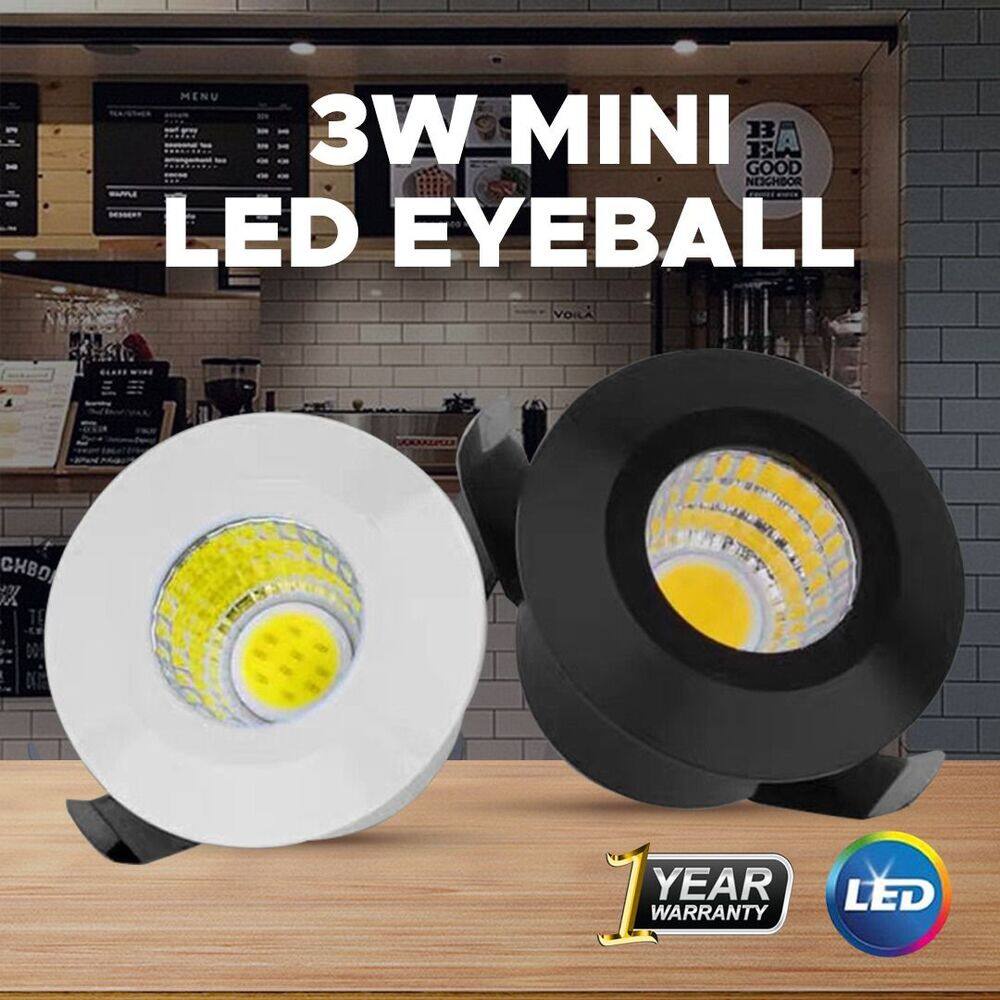 3W MINI LED EYEBALL CABINET RACK / DISPLAY SHOWCASE MINI LED RECESSED ...