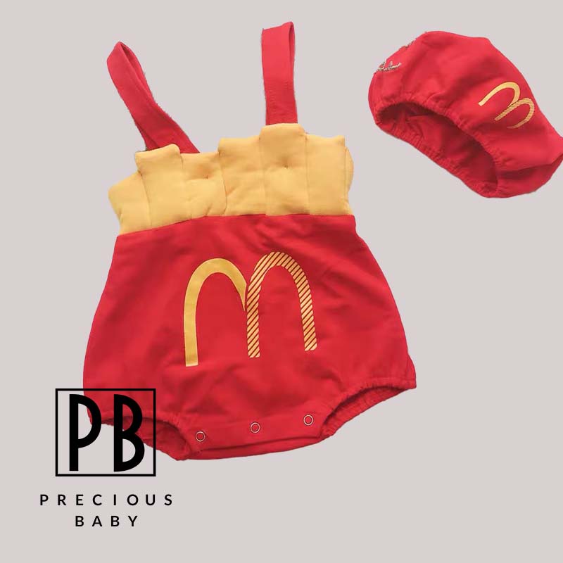 3D Series mcdonald Costume Romper with Hat and Socks