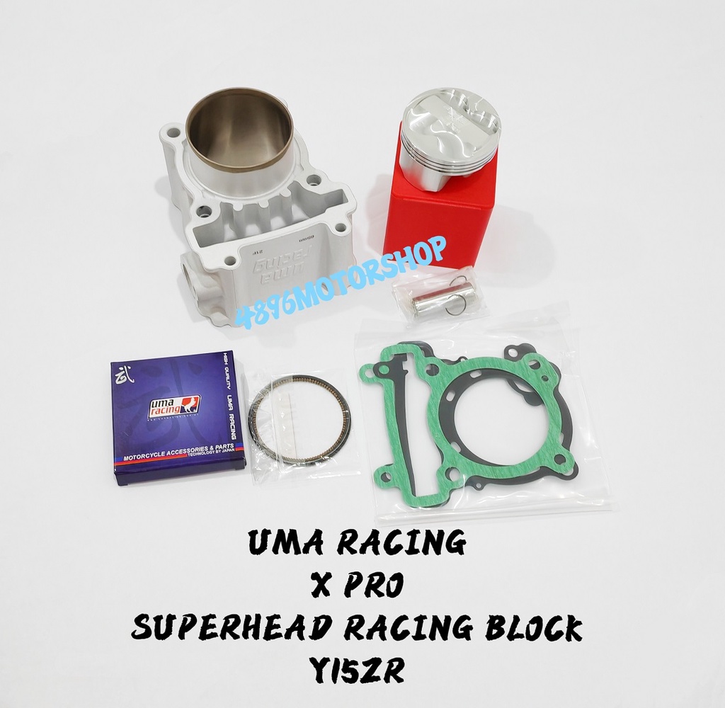 UMA RACING Y15ZR Y15 LC1 135 65MM X PRO CERAMIC SUPERHEAD SUPER HEAD ...