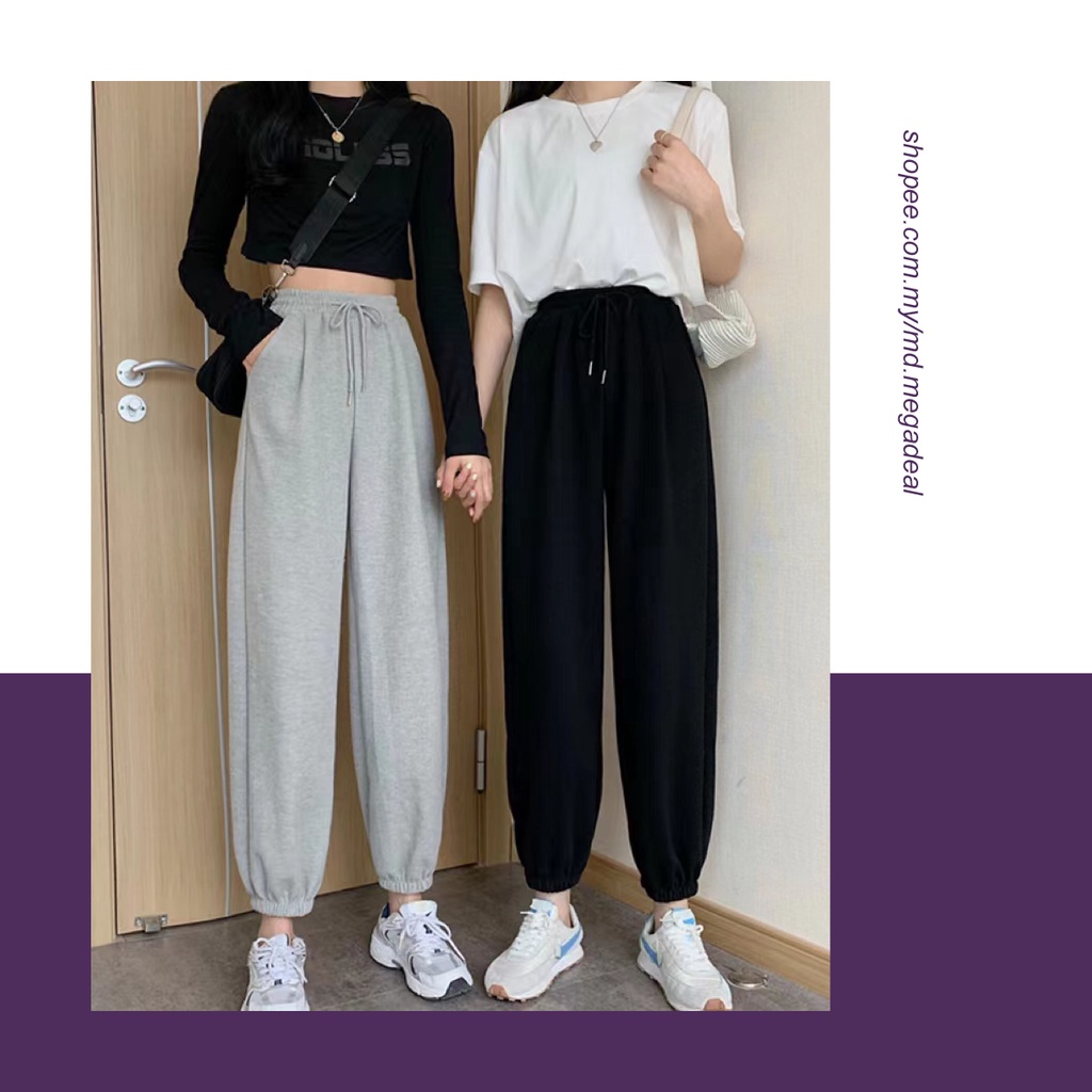 《Mega Deal》Women's Loose Slim Korean Casual Sports Pants Casual Long ...