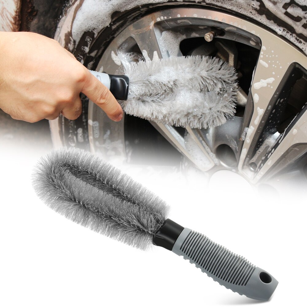 Car Alloy Wheel Cleaning Brush Tyre Rim Scrubbing Brush Cleaning Tools ...