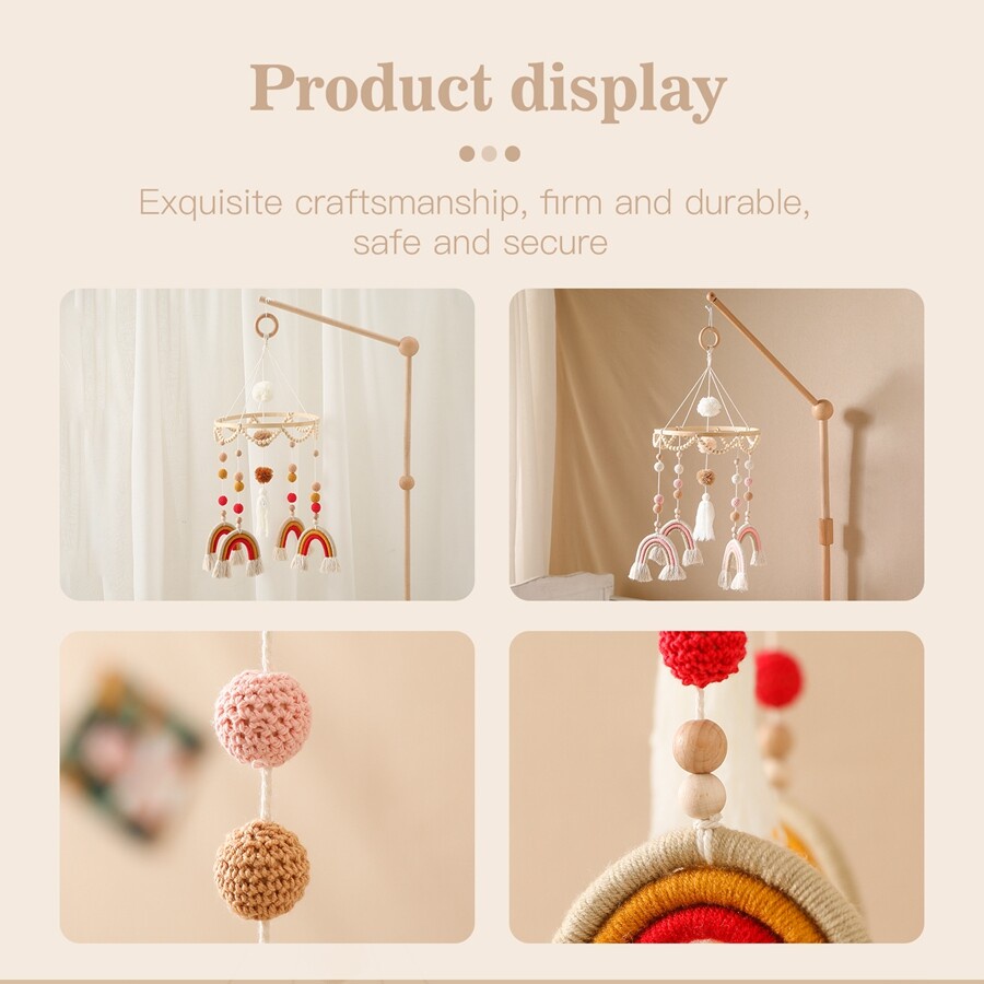 Handmade Baby Mobile Rattles Toys Baby Toys 0-12 Months Carousel Crib ...