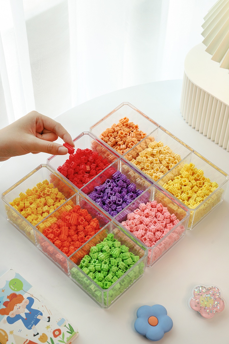 Building Block Toys Storage Box Display Transparent Stackable Dustproof ...