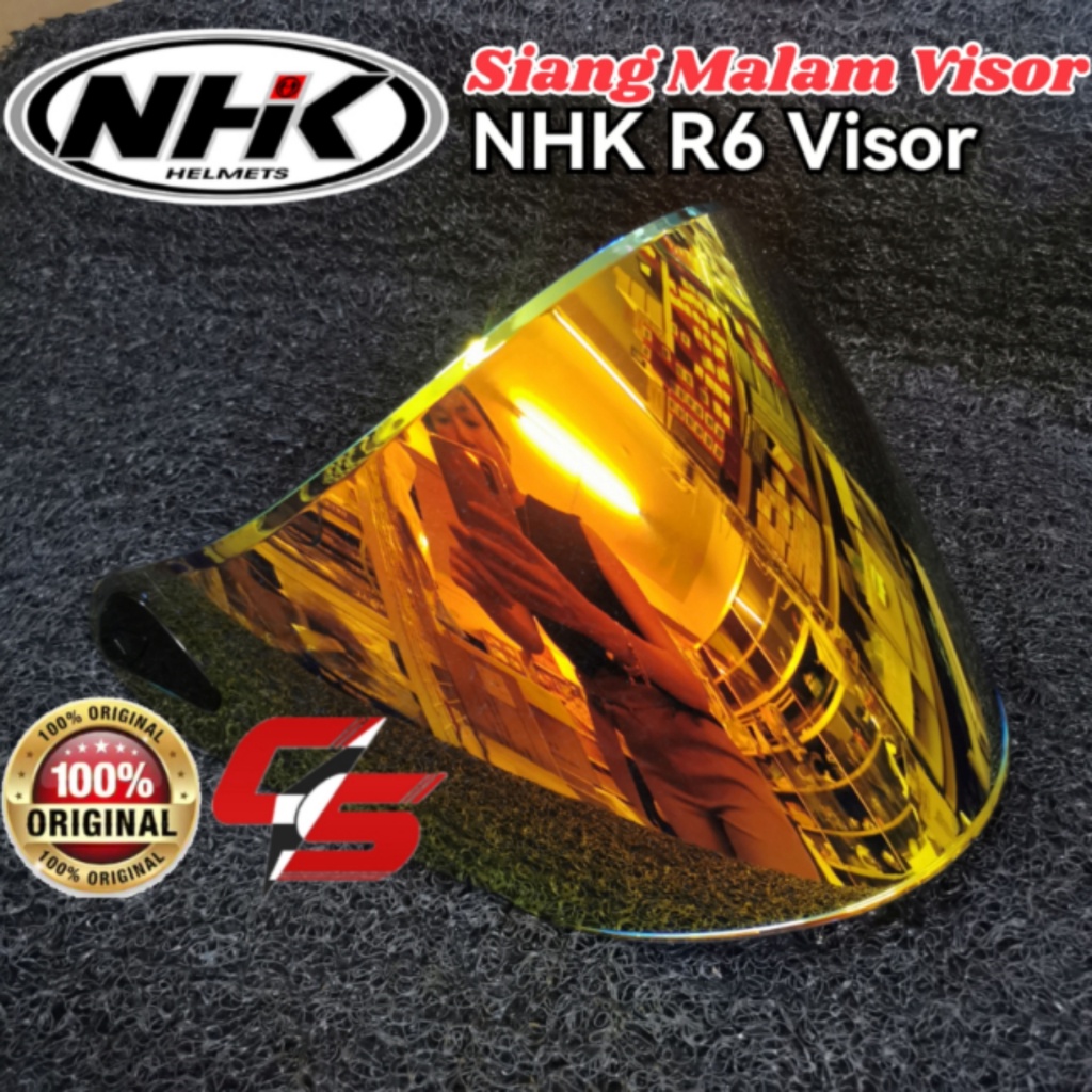 NHK R6 V1 V2 HELMET SIANG MALAM VISOR 100% ORIGINAL Packaging Box ...
