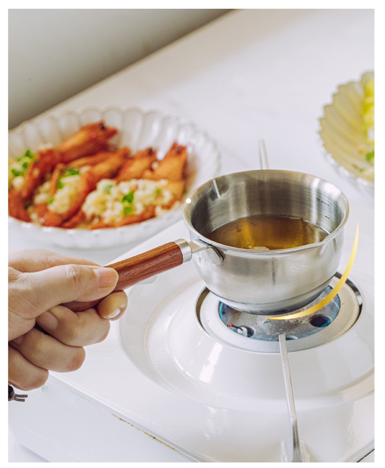 Stainless Steel Pan 304 Oil Sprayer Small stainless steel saucepan for ...