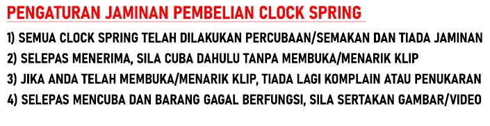 PROTON SAGA FLX / SV / BLM / GEN2 / SATRIA NEO / SAVVY Airbag spiral ...