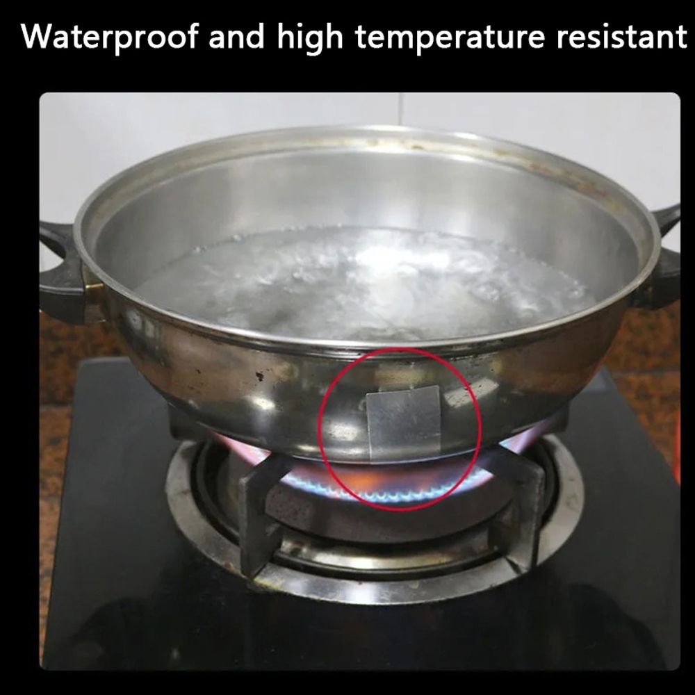 10pcs/sheet Bucket Pot Crack Repair Sticker Waterproof High Temperature
