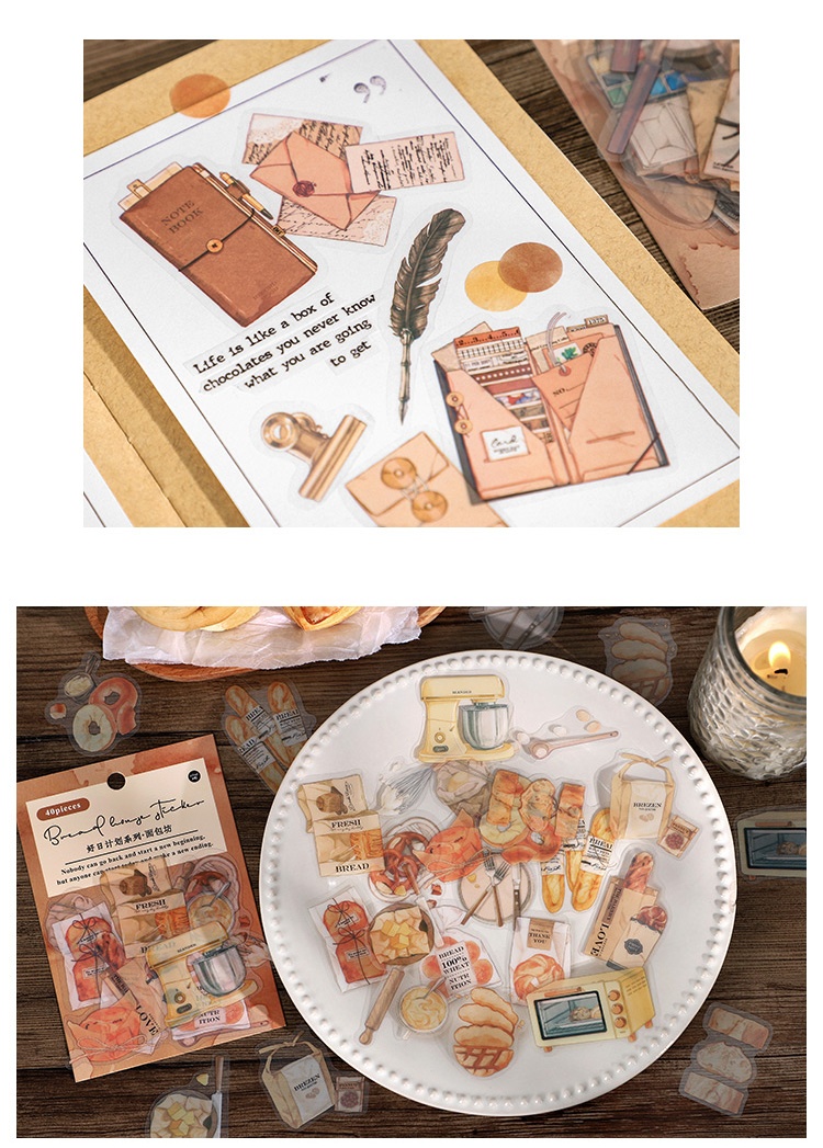 IFM INS Vintage Beautiful Life Plan Series Literature and Art PET Deco ...
