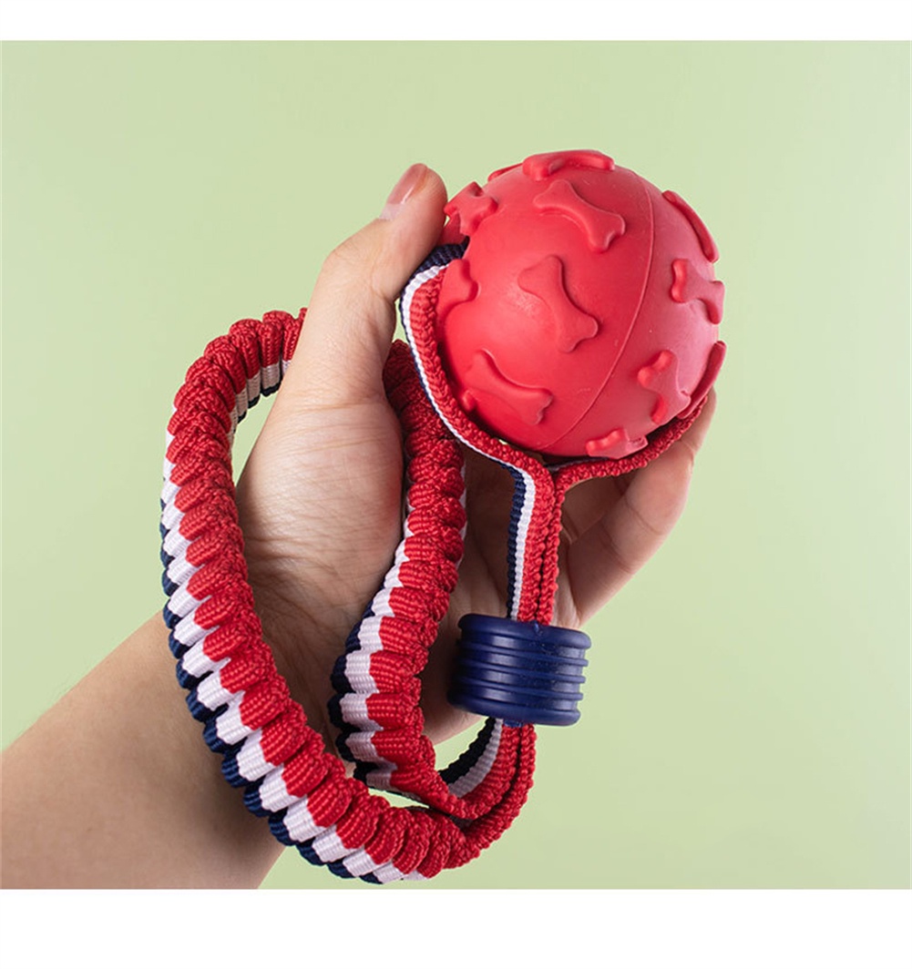 Dog Toy Pet Interactive Training Rope Knot Balls Dogs Chewing Bite ...