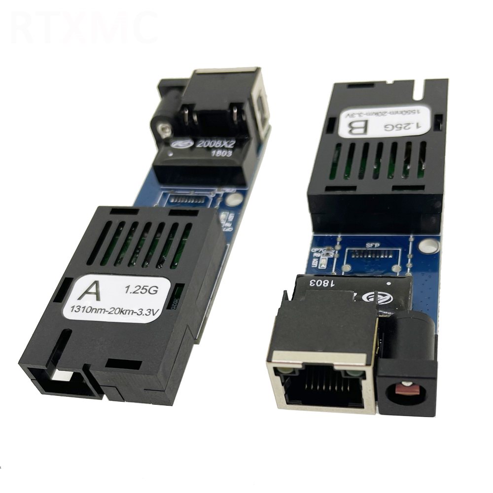 Mini media converter 1G1E gigabit optical fiber ethernet switch1 port ...