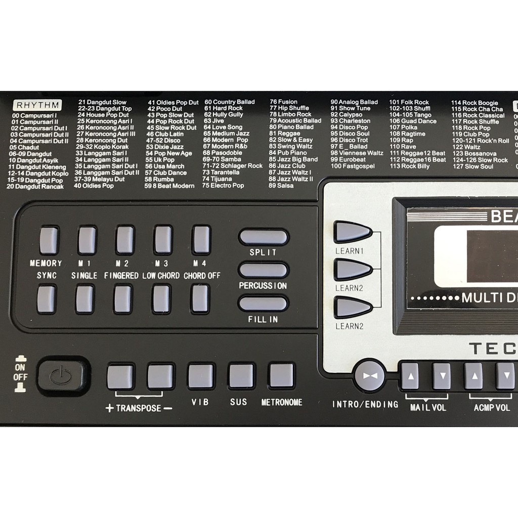 TECHNO (T-8300i) - 54 Keys Digital Portable Keyboard Piano Murah ...
