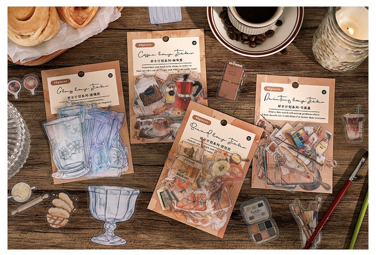 IFM INS Vintage Beautiful Life Plan Series Literature and Art PET Deco ...