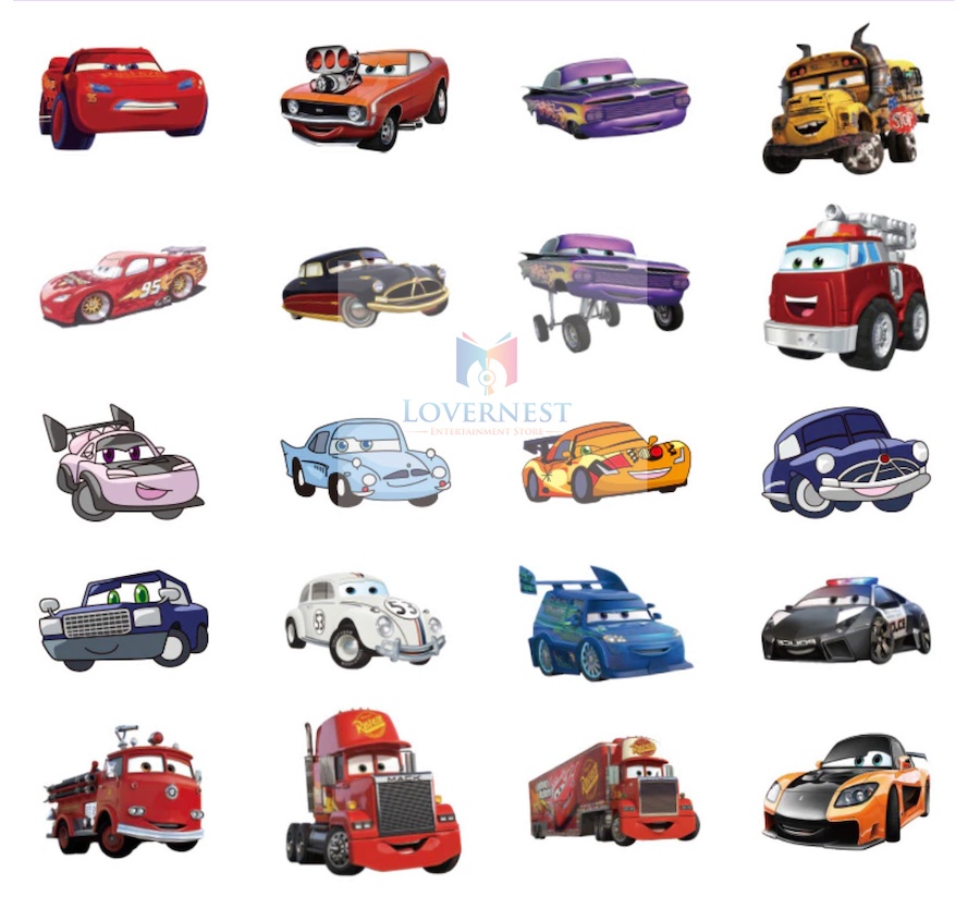 50Pcs/25Pcs DISNEY PIXAR CARS Stickers Children Reward Stickers Luggage ...