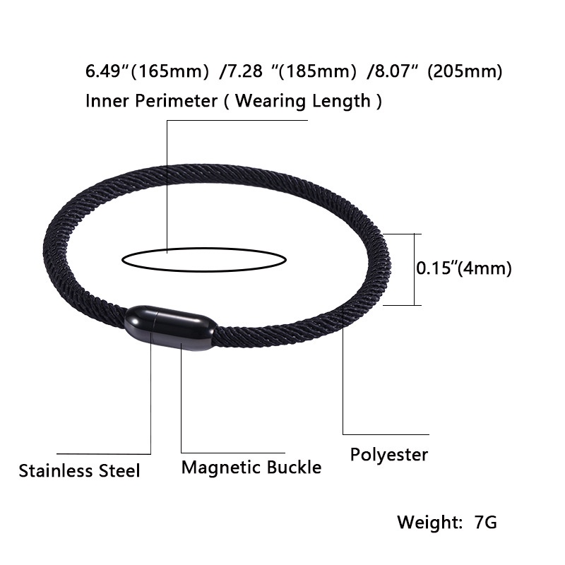 4MM Titanium Steel Leather Braided Bracelet Sailor Rope Milan Line ...