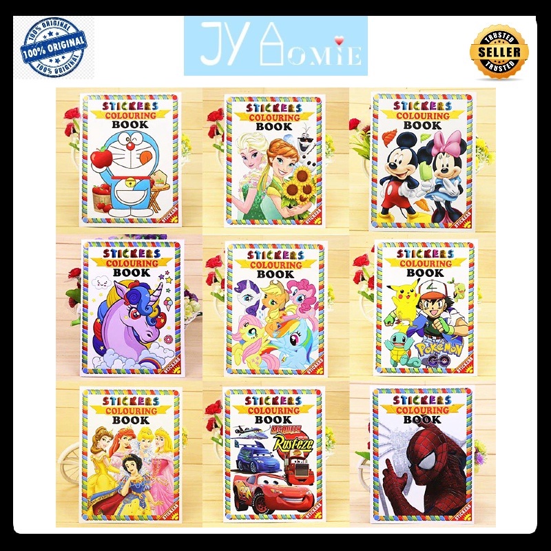 Coloring Book for Kids Color Book Sticker Book Children Book Colour ...