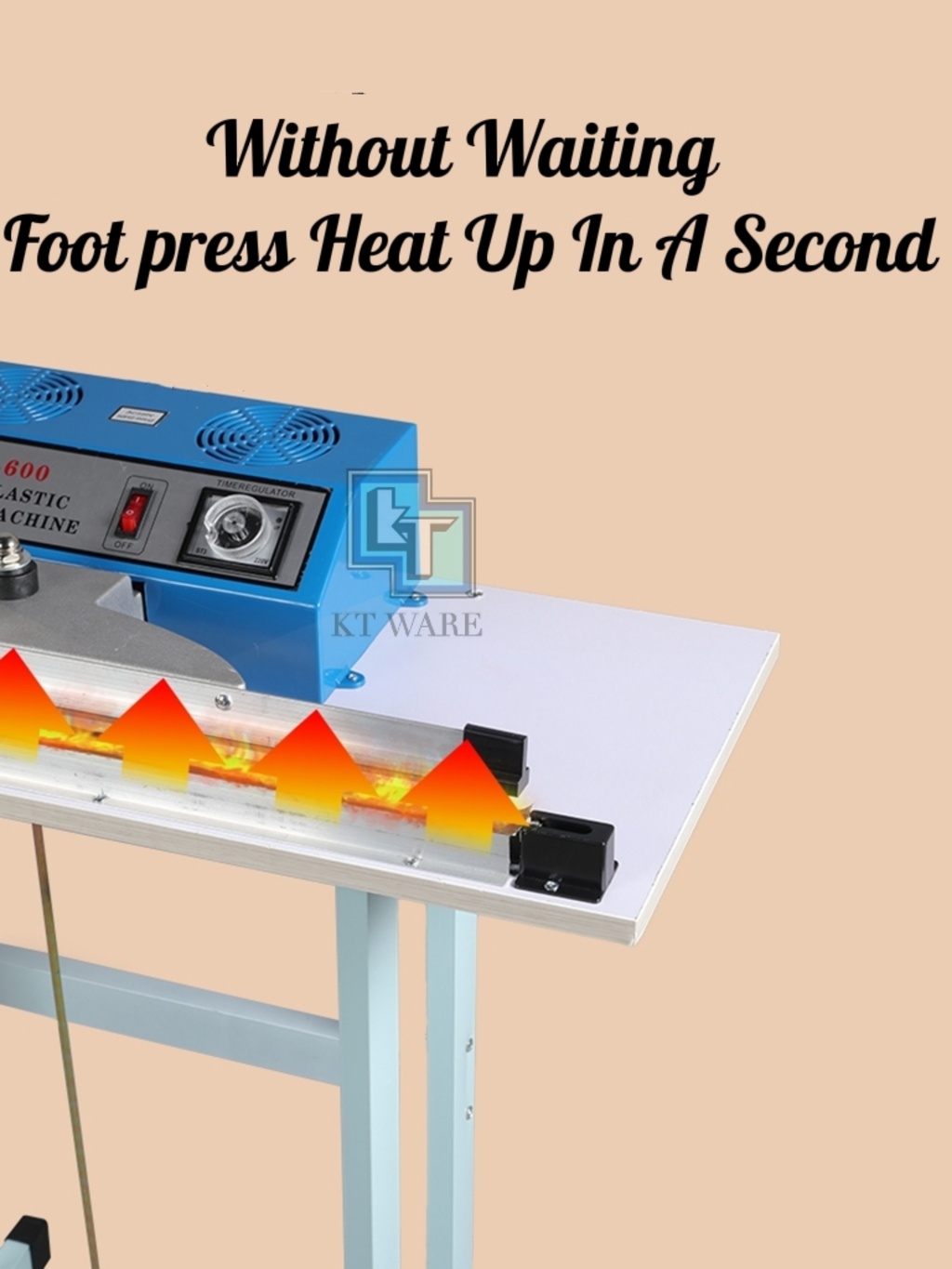 KT WARE FOOT Step Sealer Machine Foot Sealer Pedal Machine Vertical ...