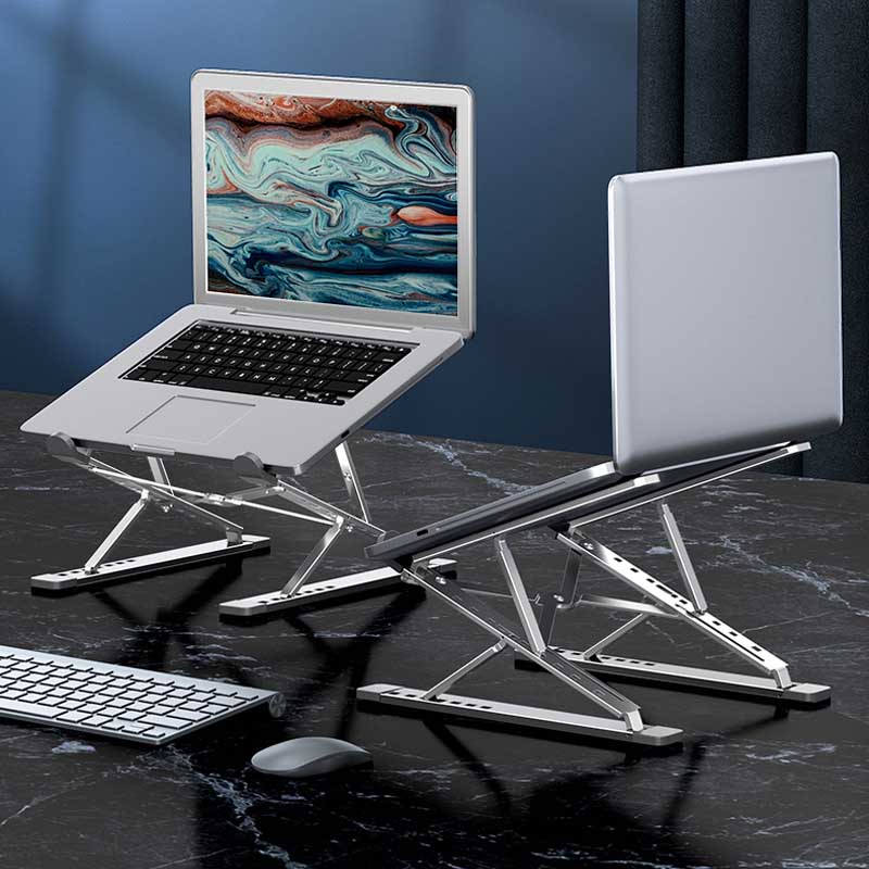 Laptop Stand Bracket Foldable Aluminium Alloy Laptop Holder Tahap 7 ...