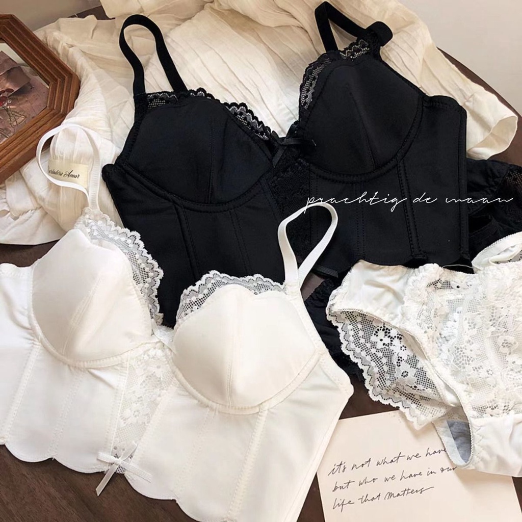 French Sexy Hot Girl Fishbone Corset Inner Outer Wear Gathering Anti ...