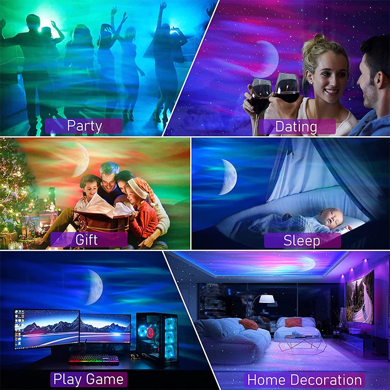 Moon Light Galaxy Light Projector Smart App Starry Projector Light ...