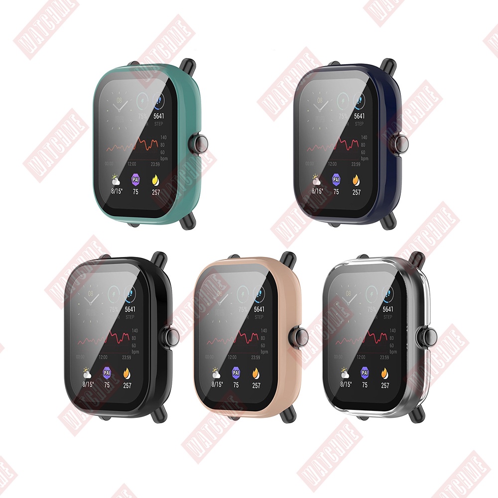 Amazfit GTS Series Protector Case, 2in1 Hard Casing With Screen Glass ...