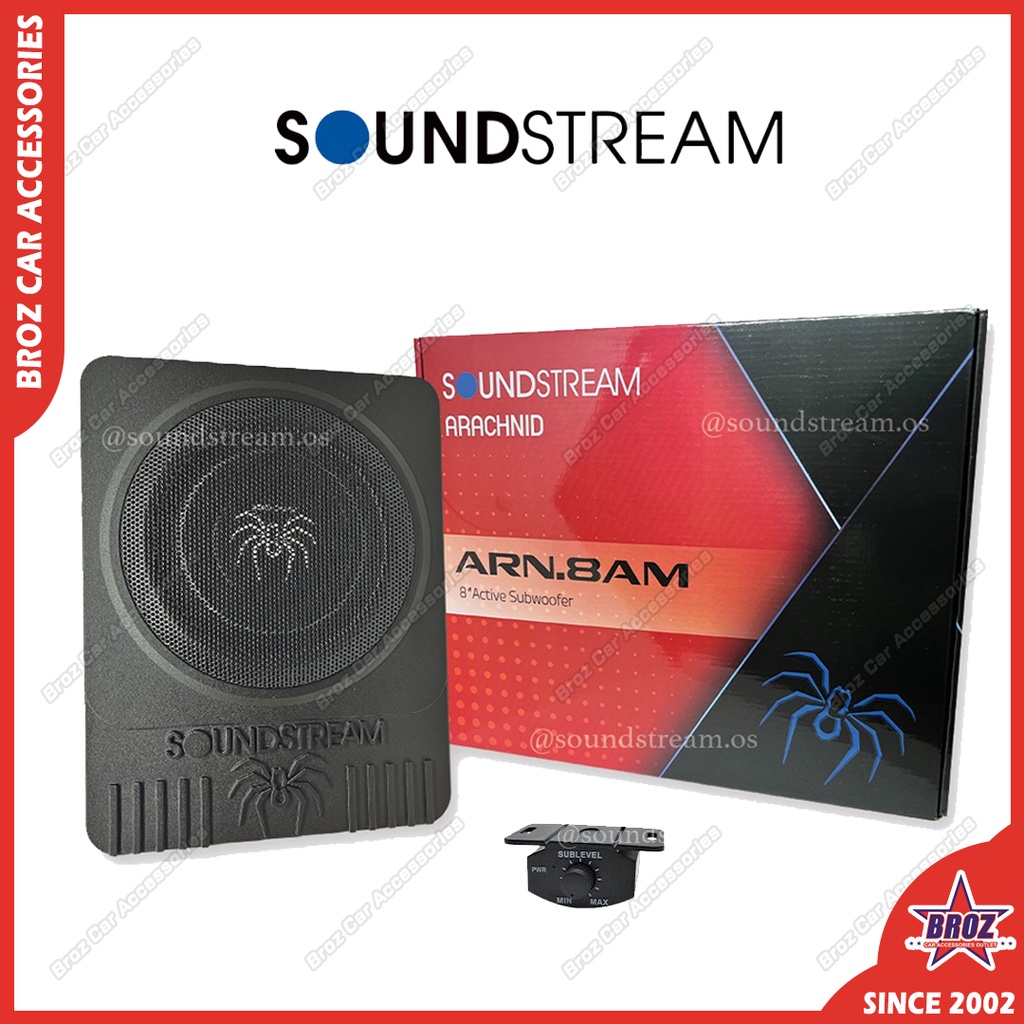 SOUNDSTREAM 8 Inch ARN.8AM 10 Inch ARN.10AM Active Subwoofer with ...
