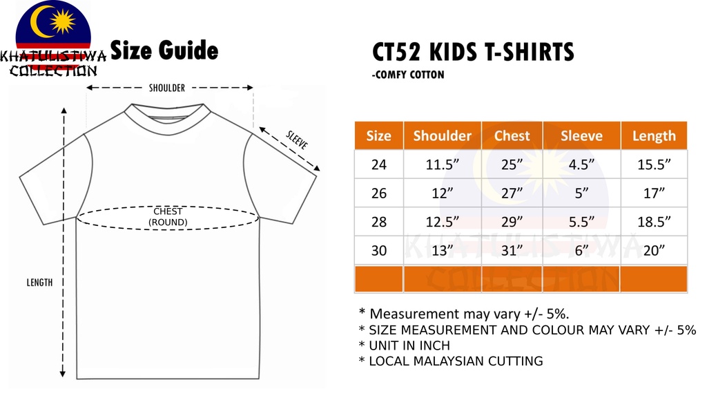 READY STOCK**OREN KID PLAIN T SHIRT SHORT SLEEVES UNISEX WOMEN/MEN