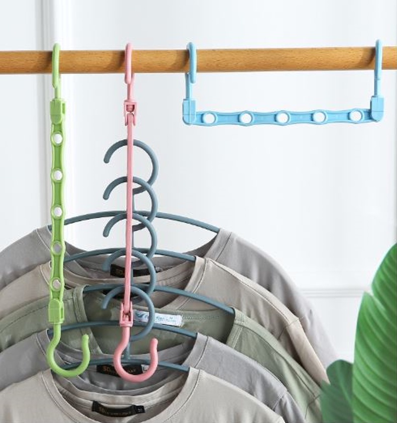 SayYes Magic Hangers 5 Hole Space Saving Hanger Multi Function Clothes ...