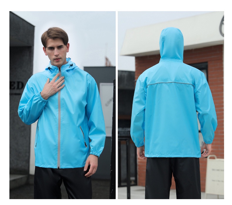Motorcycle Rain Suit Waterproof Redline Unisex 2-Piece