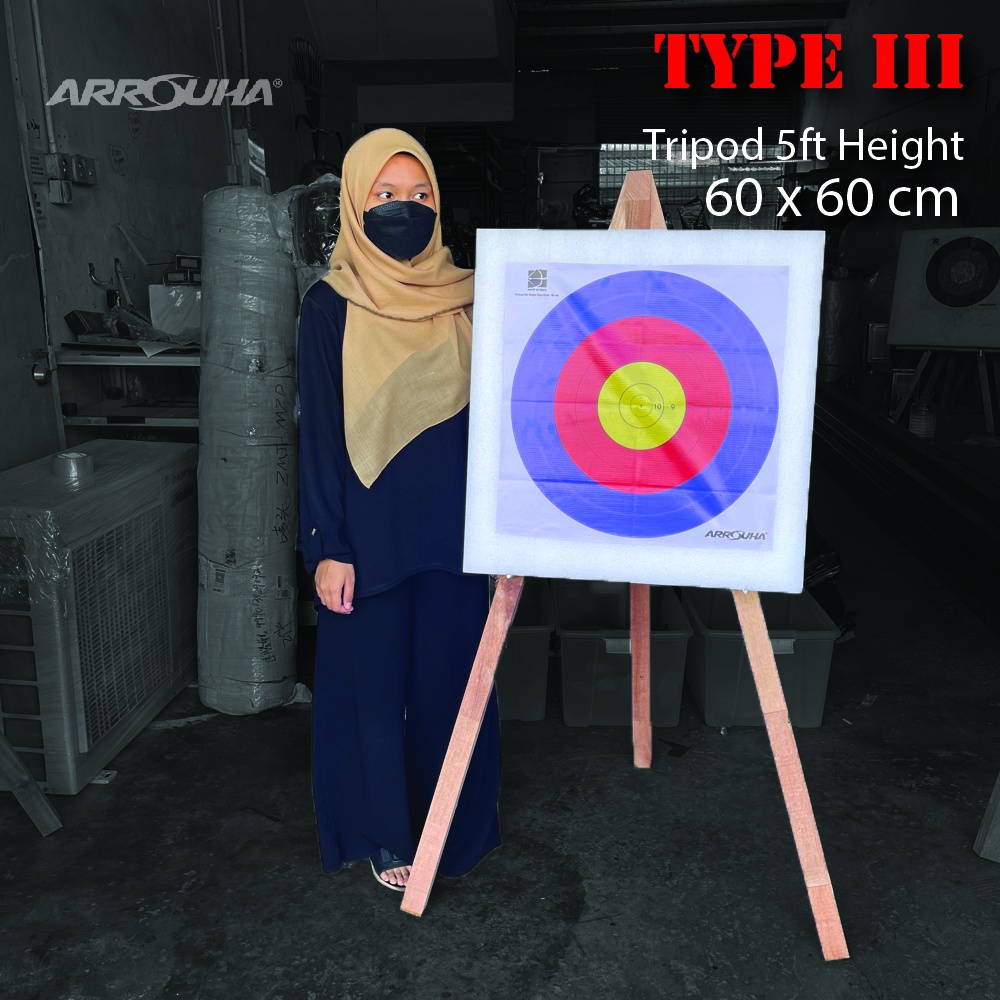 Target Board 60CM with 5ft - Type III Archery Target Board Set | Shopee ...