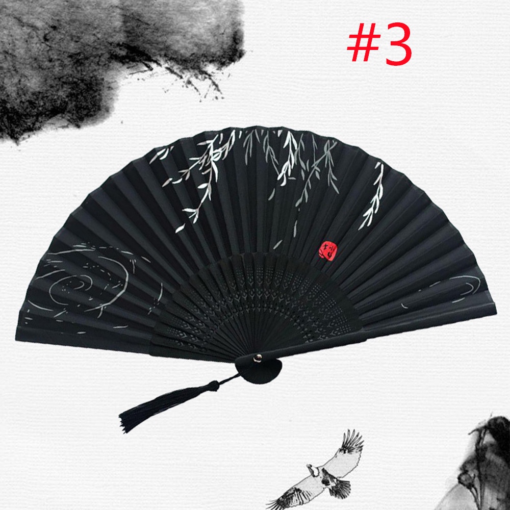 Folding fan bamboo ancient fan Hanfu Chinese style small fan | Shopee ...
