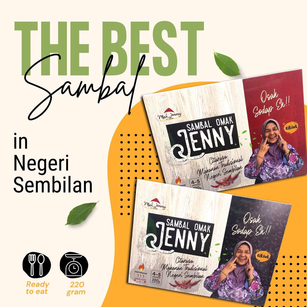 Sambal Omak Jenny Combo 2 Sambal 3xpedas5xpedastempoyakpetai